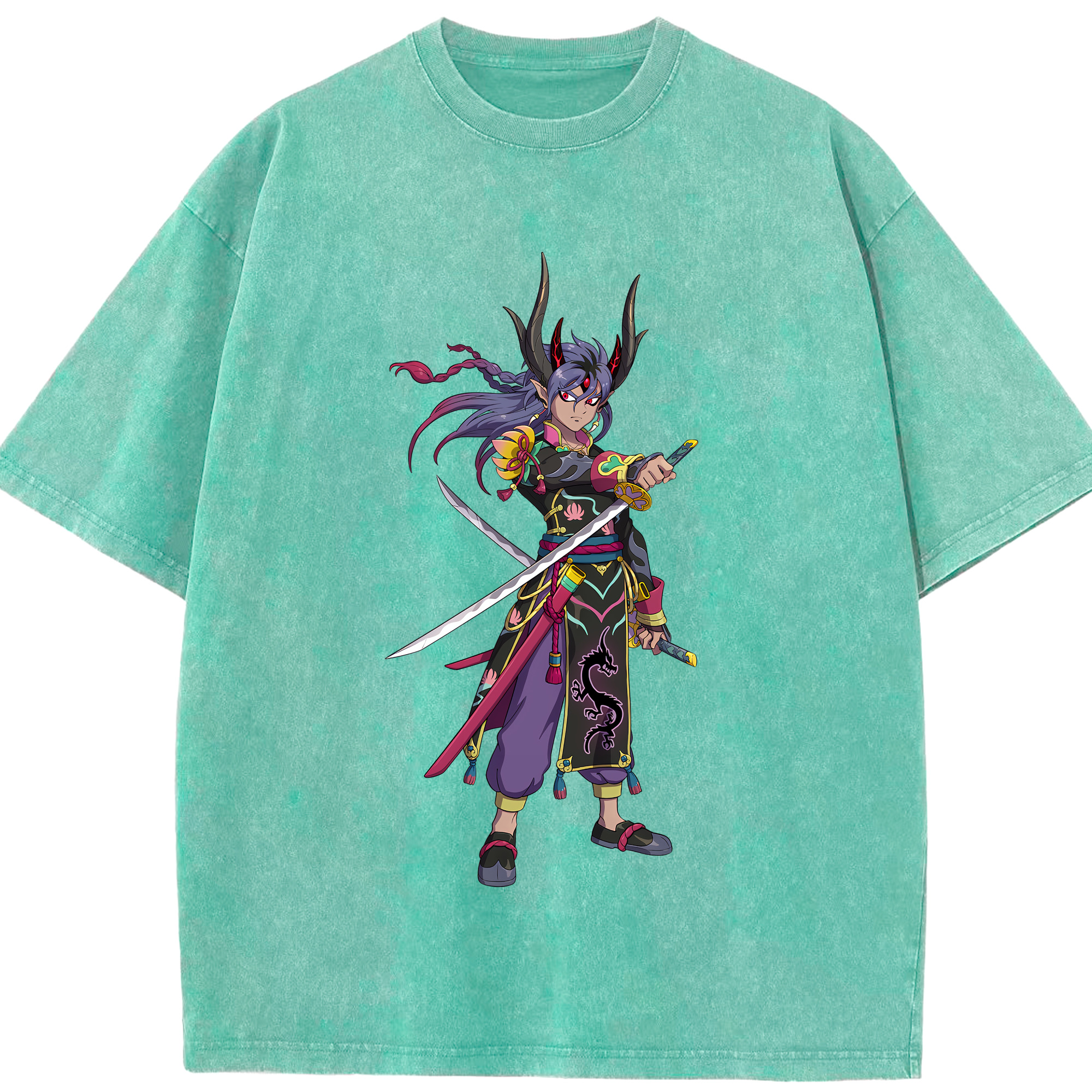 （画像用） 妖怪ウォッチ Yo-kai Watch 綿100% ヴィンテージ風 半袖Tシャツ（フロントプリント）